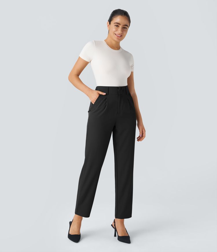 Roseau™|Pantalon tailleur taille haute