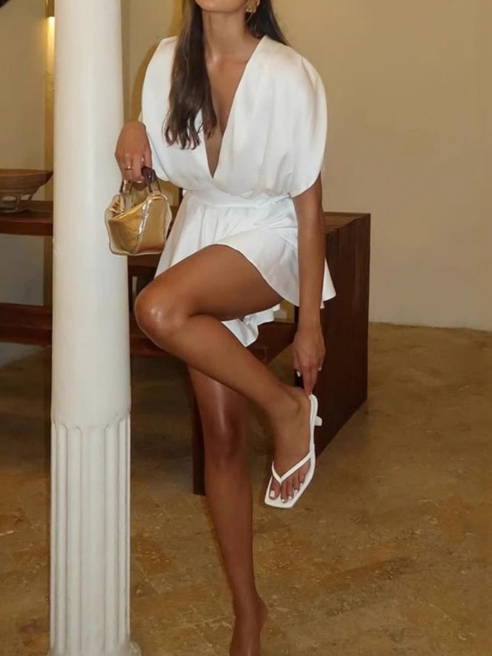 Satin Low-Rise Sexy Jumpsuit
