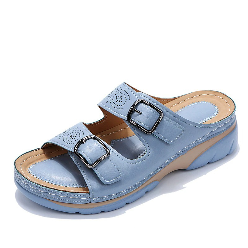 Simona™ | Sandales Orthopédiques en Cuir de Luxe