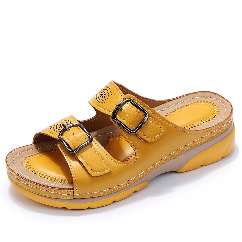 Simona™ | Sandales Orthopédiques en Cuir de Luxe
