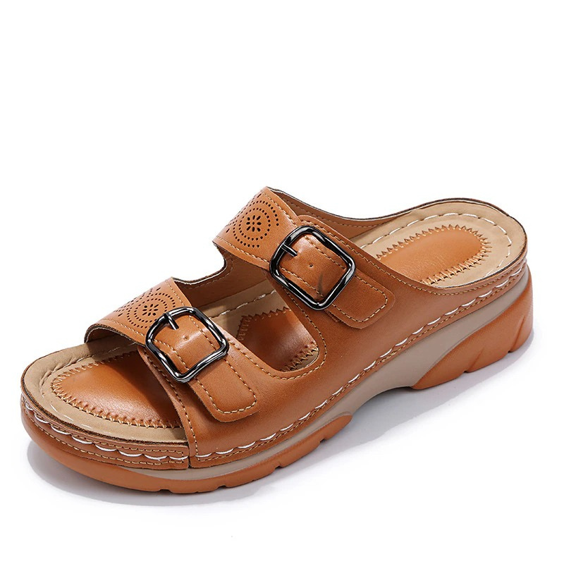 Simona™ | Sandales Orthopédiques en Cuir de Luxe