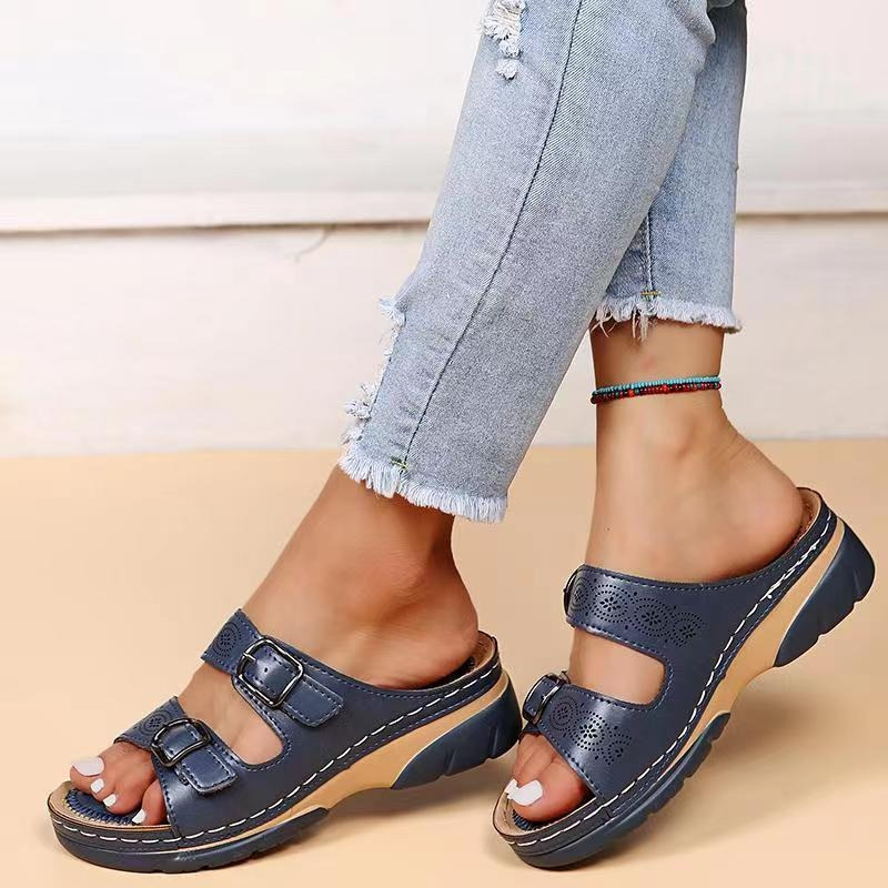 Simona™ | Sandales Orthopédiques en Cuir de Luxe