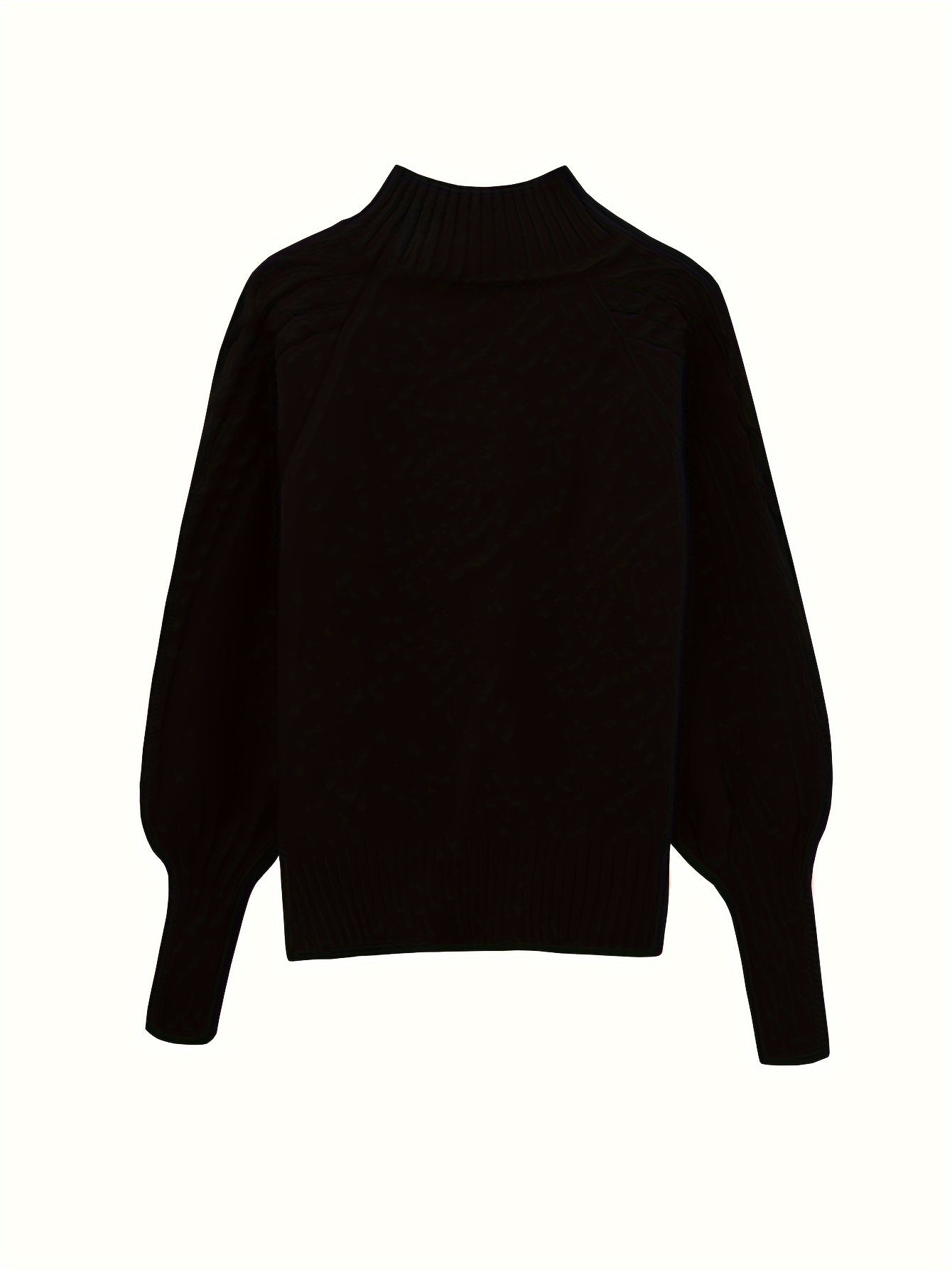 Pull torsadé à manches larges – Gris anthracite