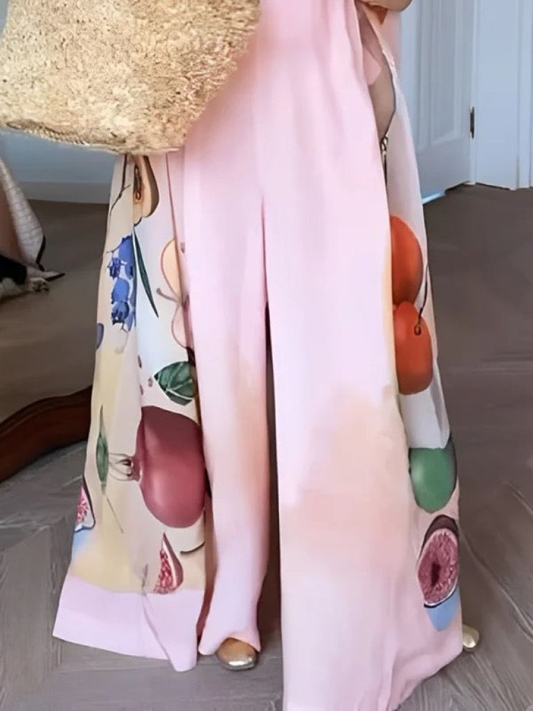 Sans Manches Combinaison à Motif Floral