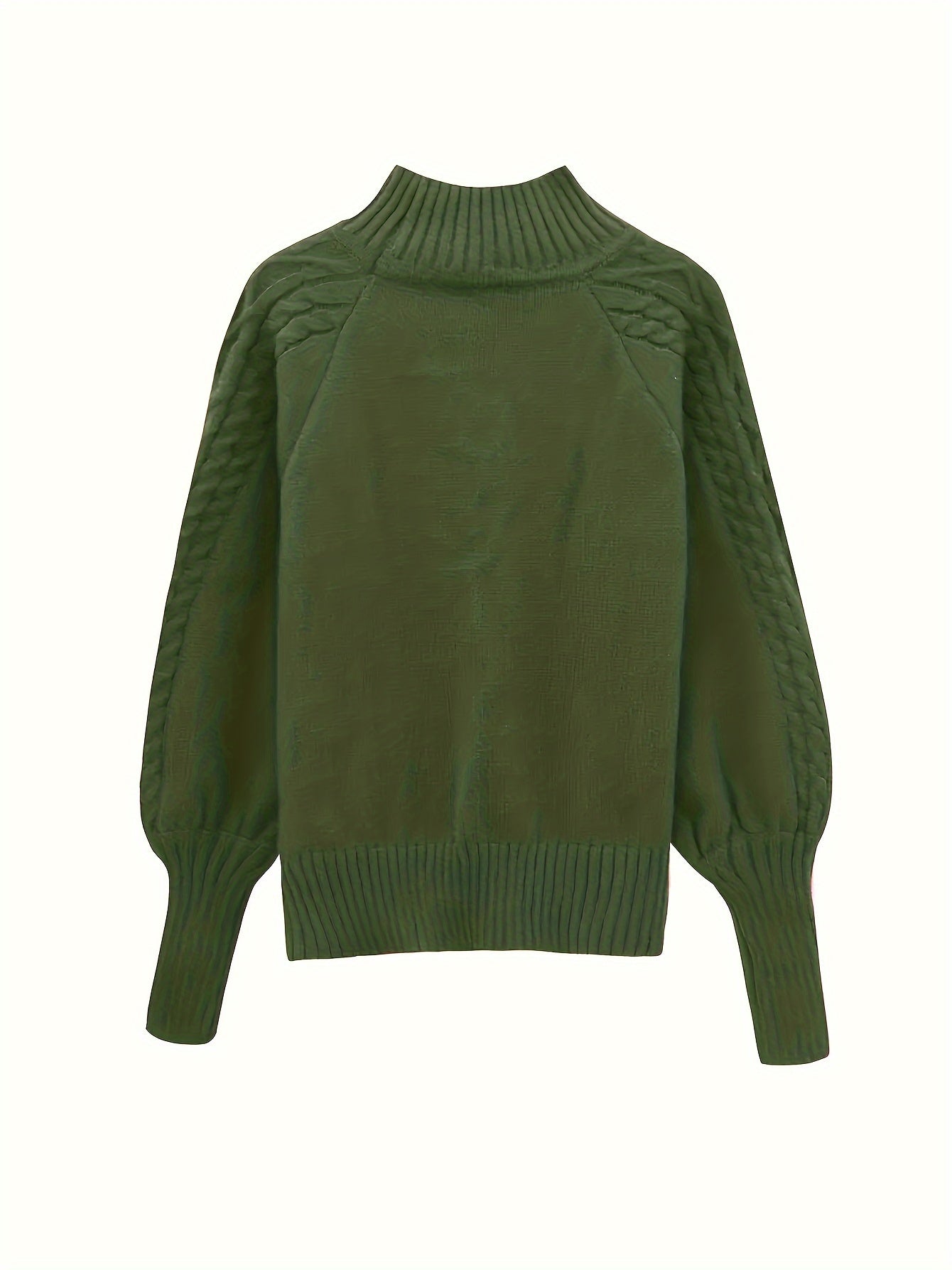 Pull torsadé à manches larges – Gris anthracite