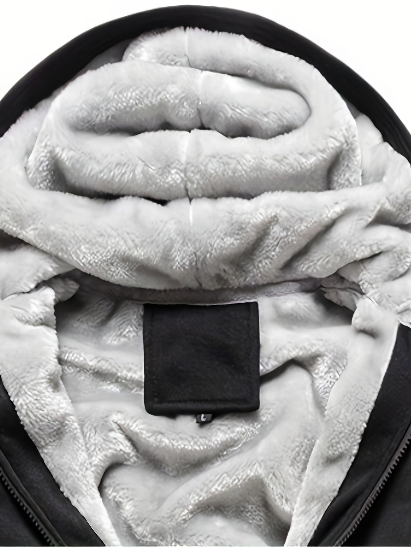 Veste à capuche doublée en fourrure – Bleu arctique