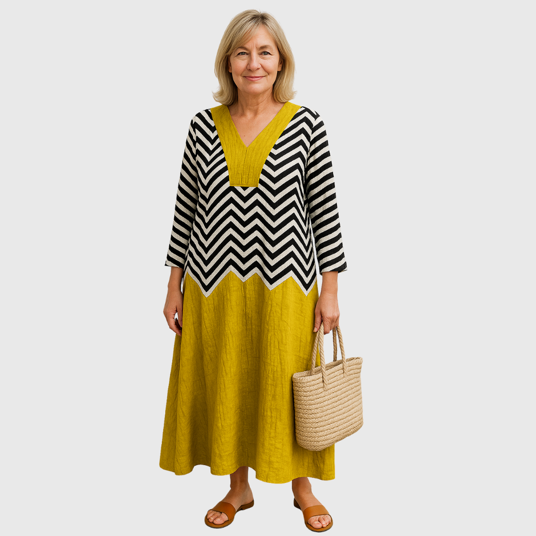 Orasto | Robe Aérienne avec Motif Graphique
