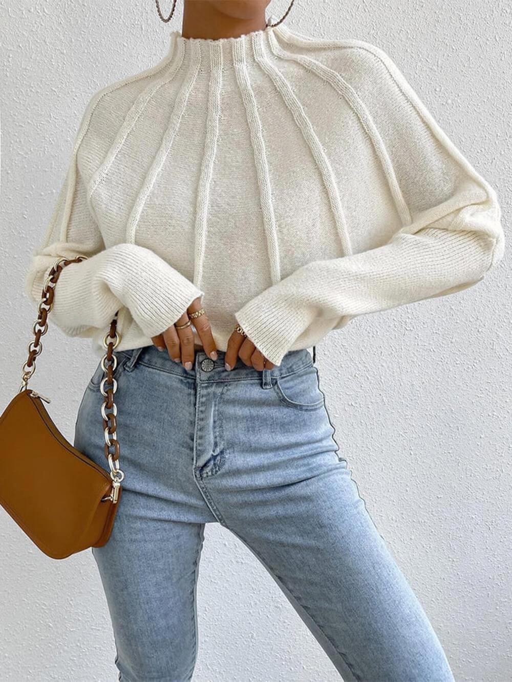 Pull Simple à Manches Dolman