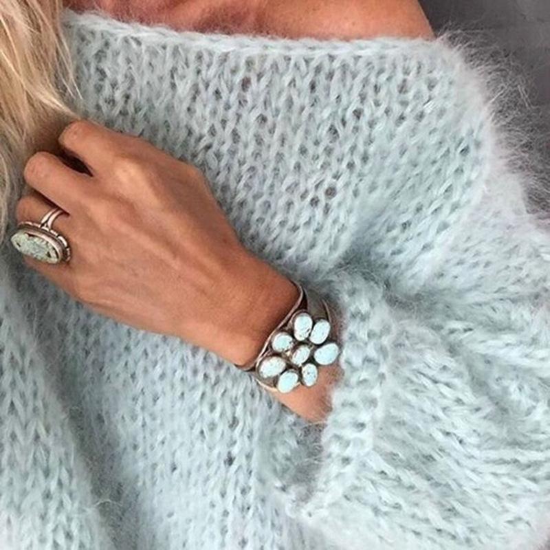 Pull en Mohair à Découpes