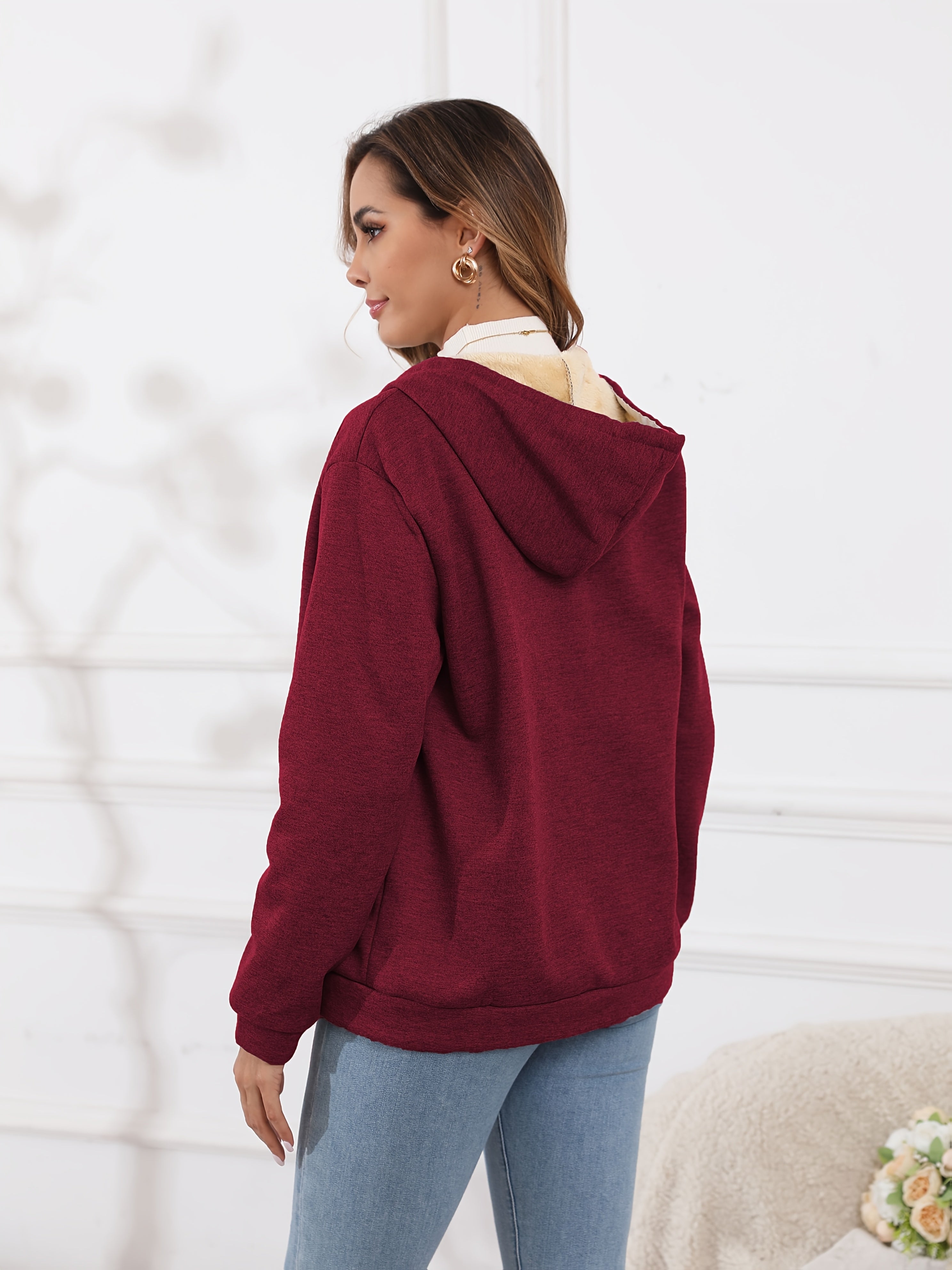 Sweat à capuche zippé – Gris foncé